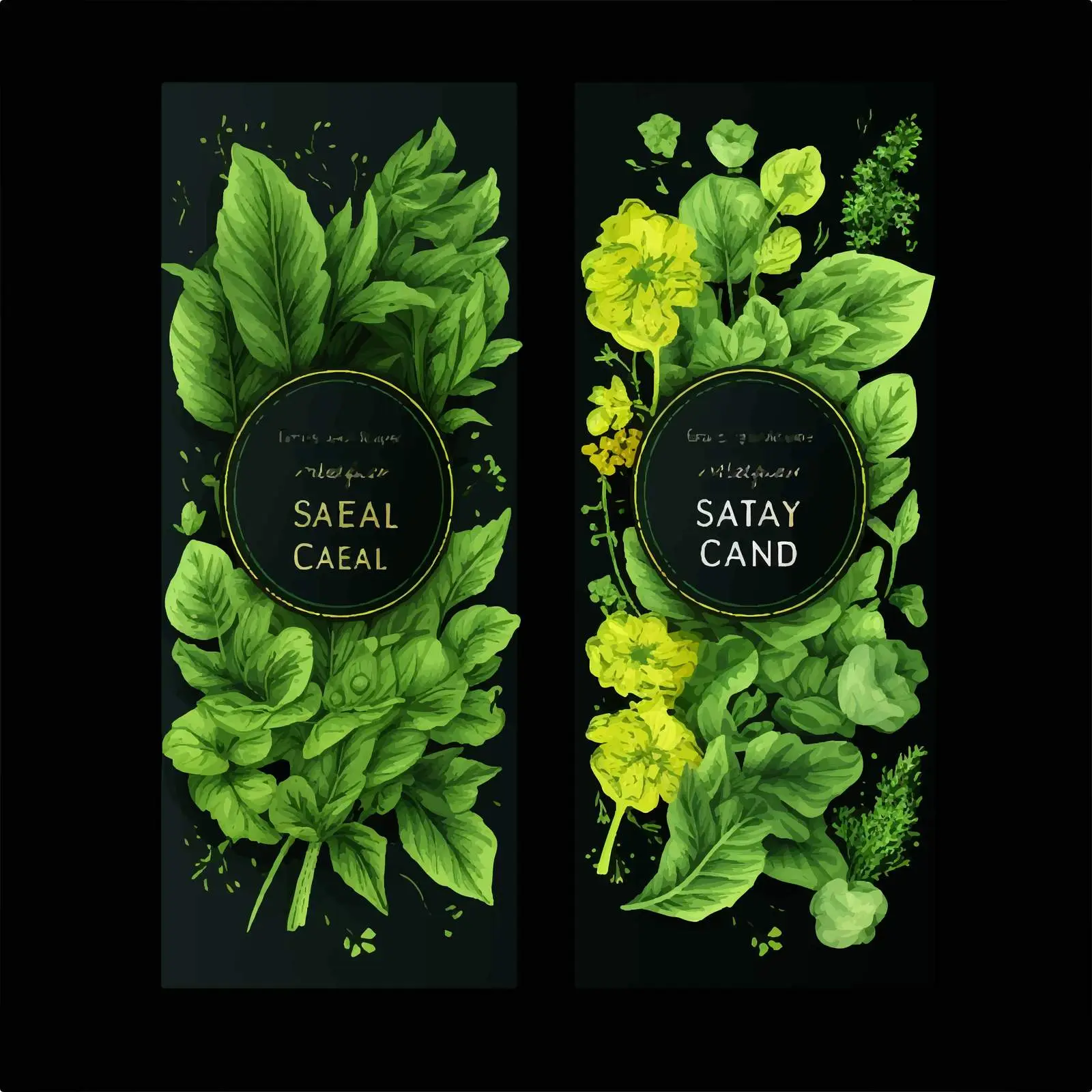 Fresh Salad Vertical Banner Templates Collection — free download from Dotvec