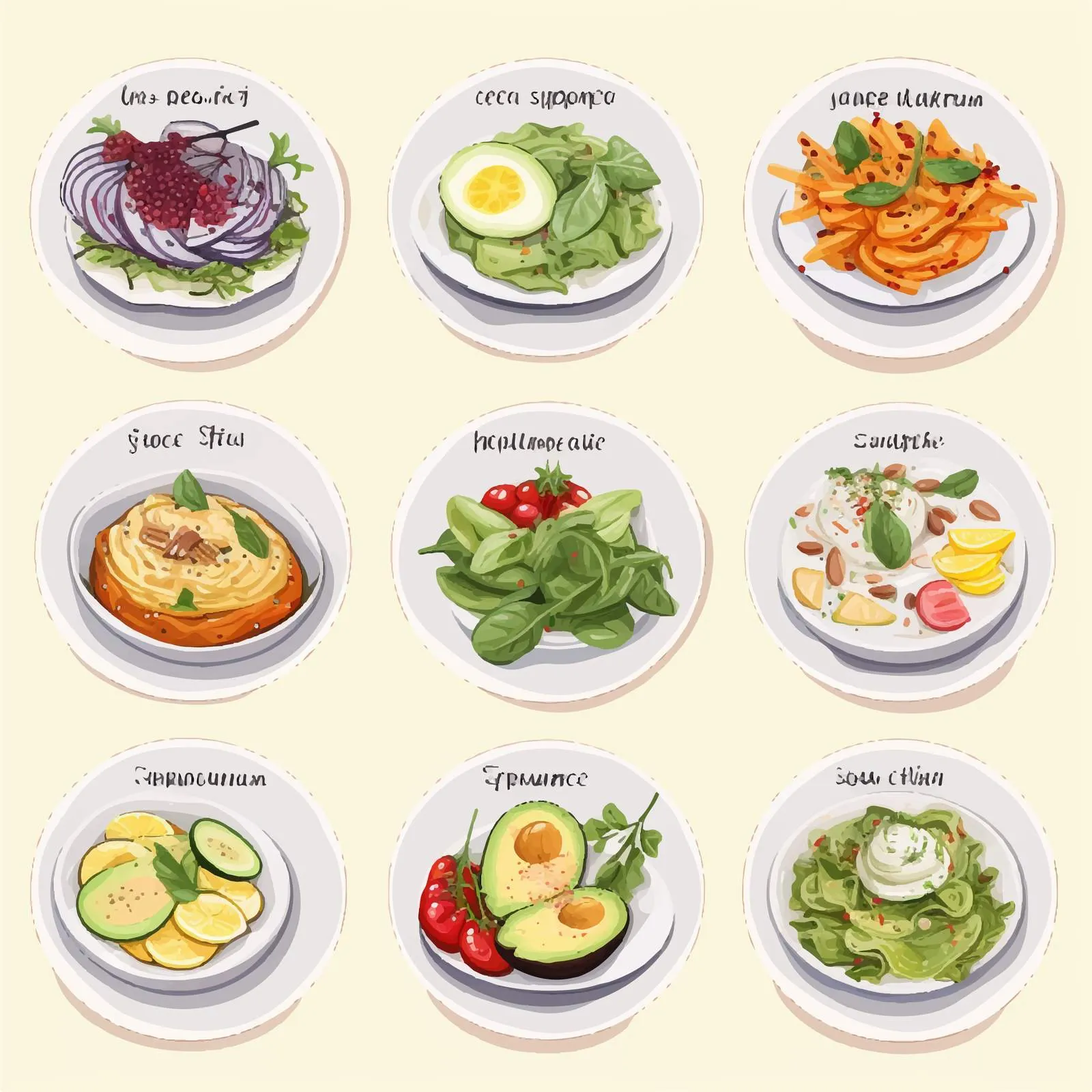 Delicious Salad Web Banner Templates — free download from Dotvec