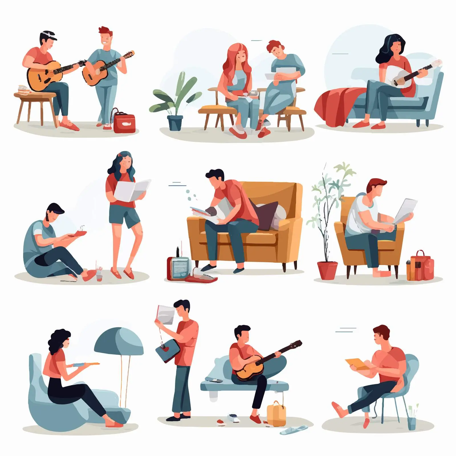 Young Men and Women Enjoying Weekend at Home – free spending image from Dotvec