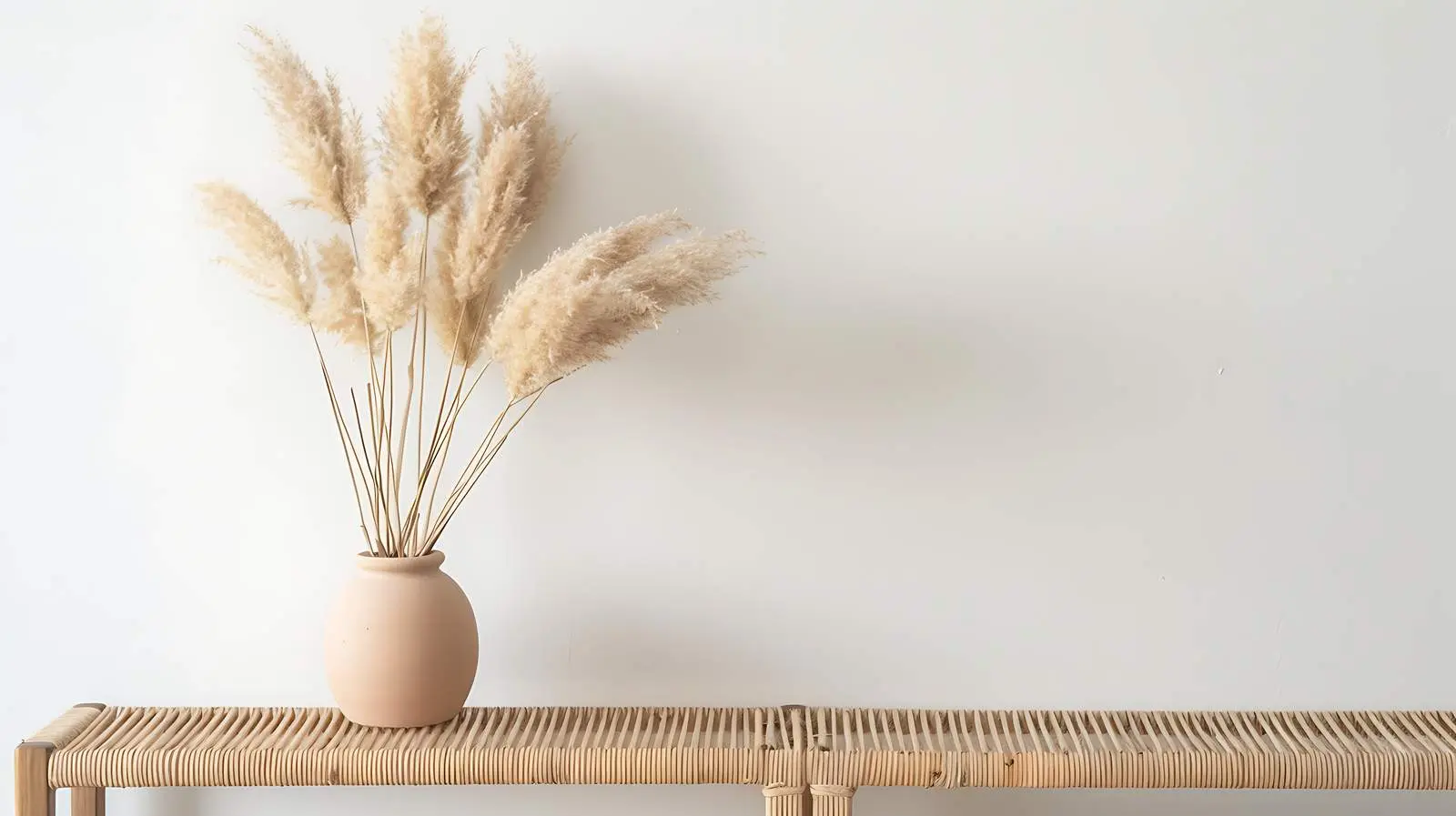 Bunny Tail Grass Bouquet in Elegant Pot – free bench image from Dotvec