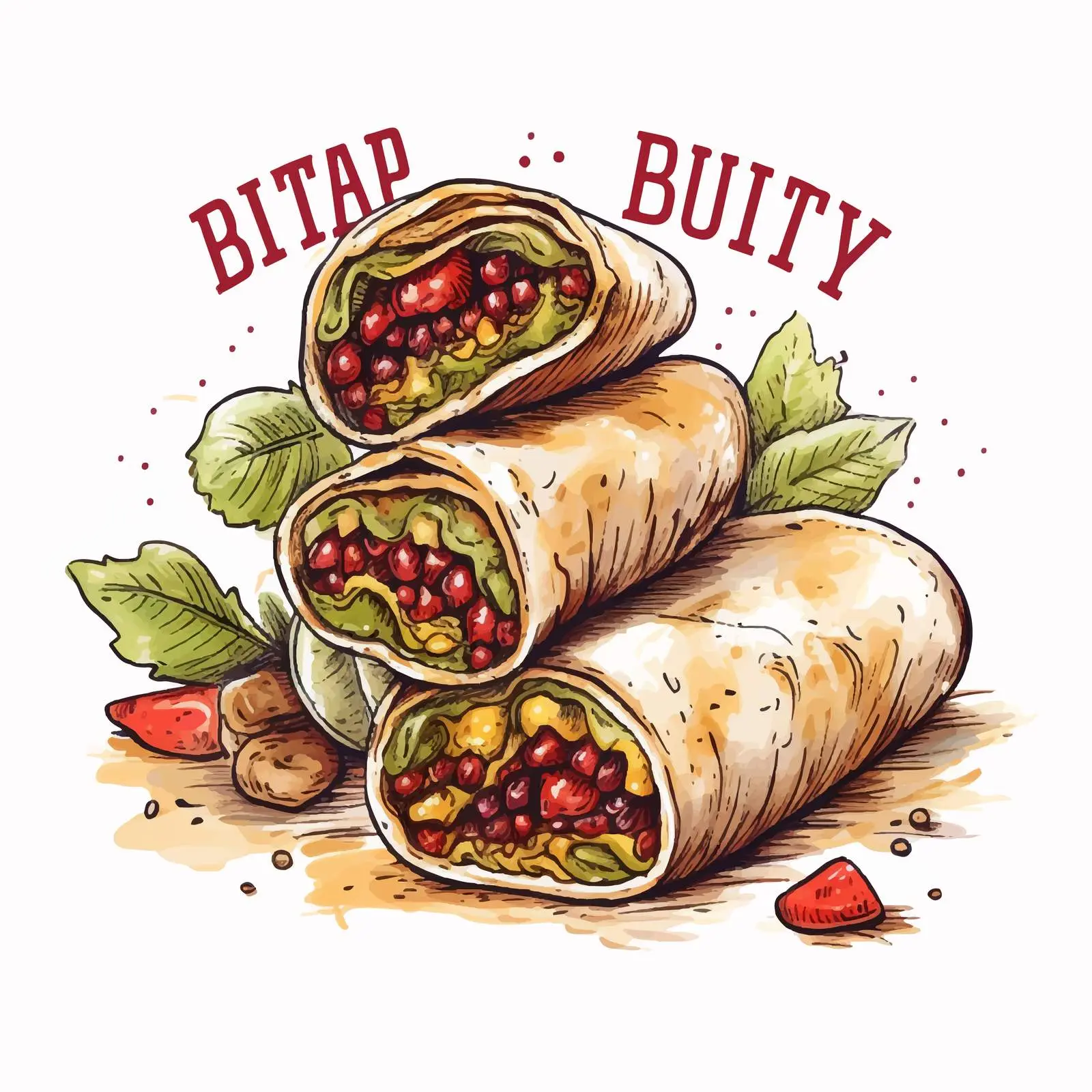 Delicious Burrito Day Healthy Food Vector Art — free download from Dotvec