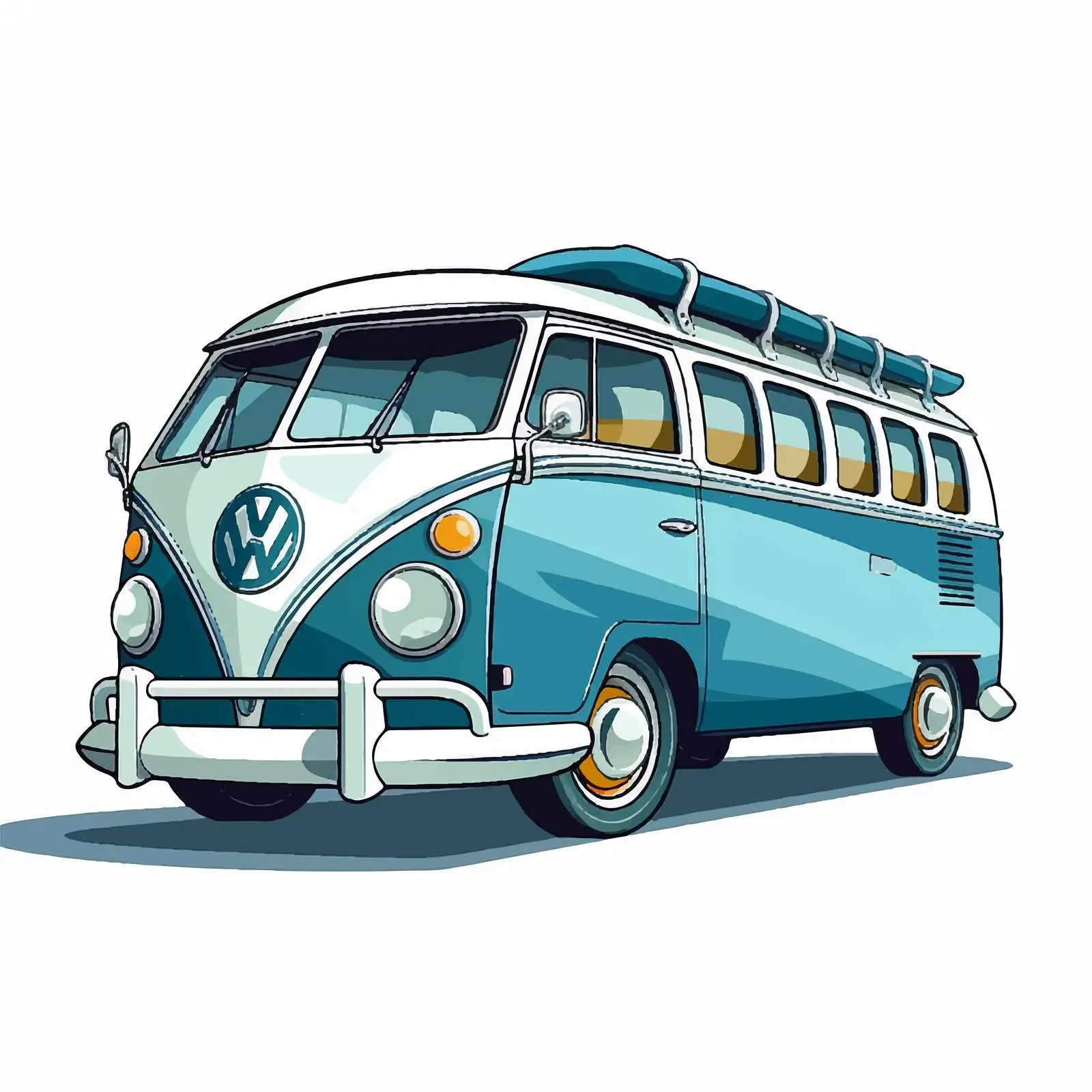 Cartoon Bus Vector Illustration Isolated — free download from Dotvec