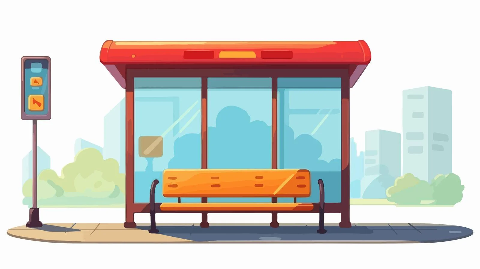 High-Quality Bus Stop Sign Design — free download from Dotvec