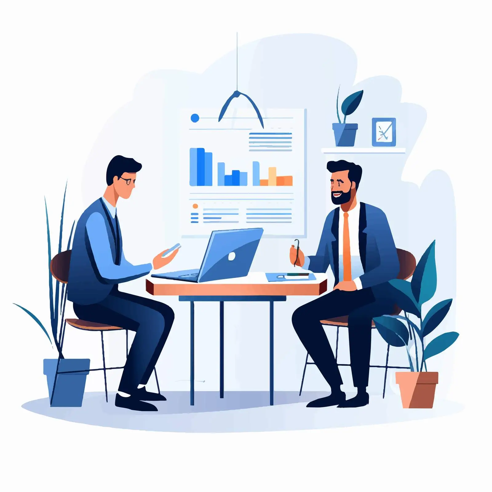 Financial Advisor Assisting Client in Office Setting – free business operations image from Dotvec