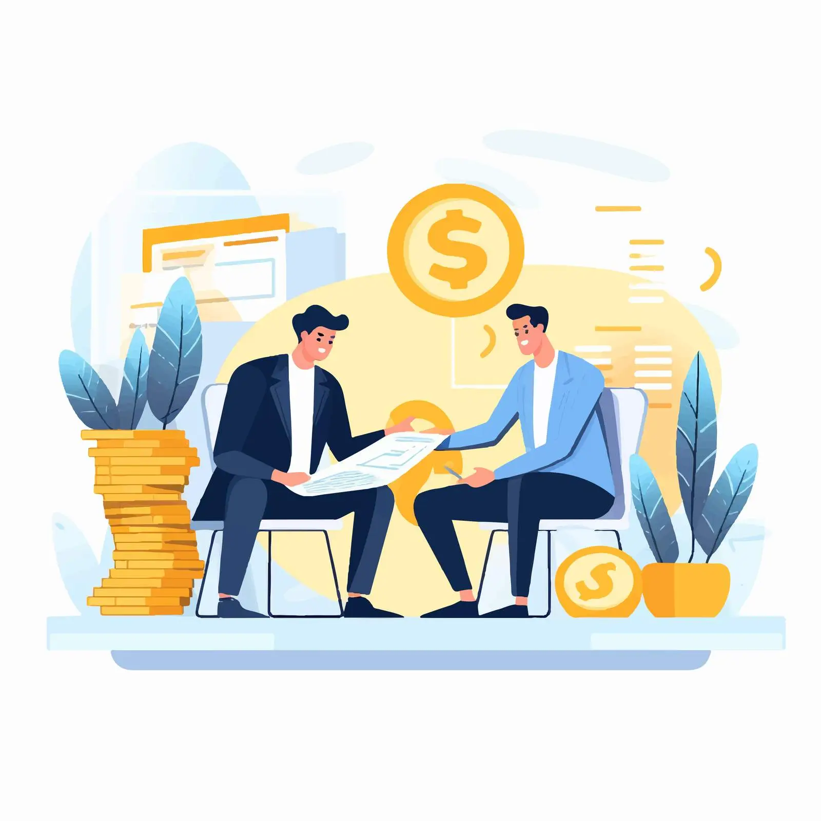 Financial Literacy Concept with Investment Signing – free wealth building image from Dotvec