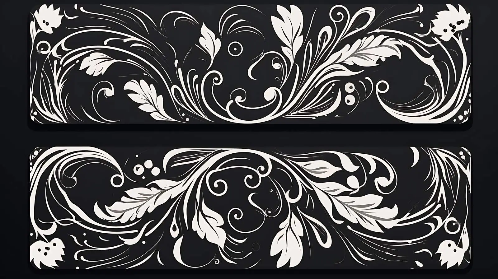 Elegant Ornamental Border Business Cards — free download from Dotvec