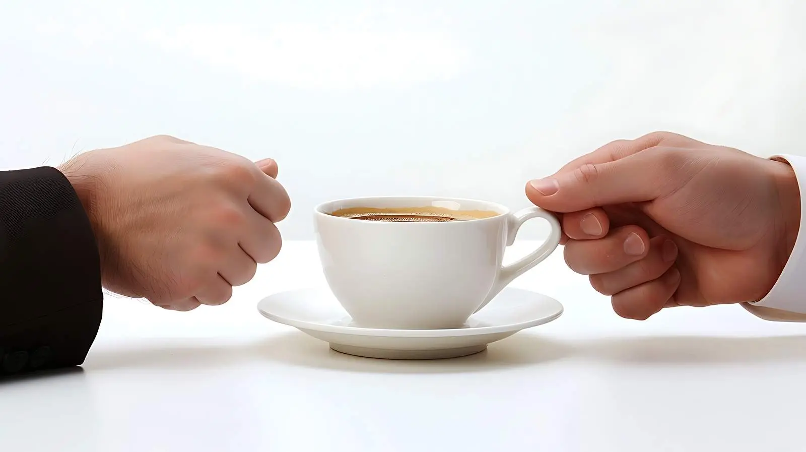 Casual Coffee Conversation in a Professional Setting — free download from Dotvec