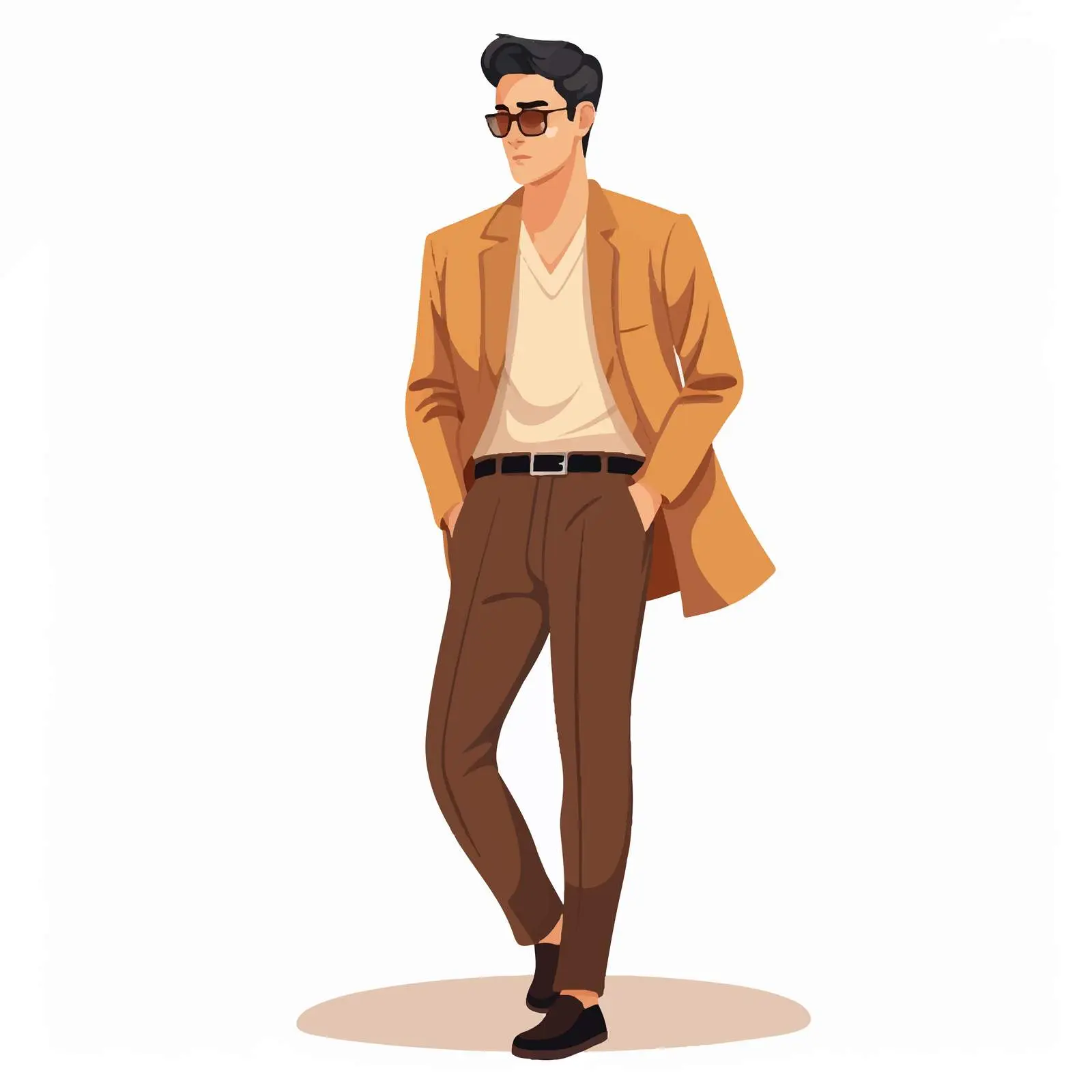 Stylish Business Character in Smart Casual Suit – free corporate style image from Dotvec