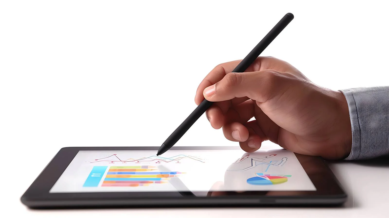 Digital Business Stylus Pen Holding Screen — free download from Dotvec