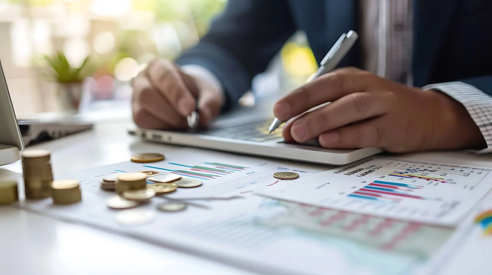 Executive Signing Document on Blank Background — free download from Dotvec