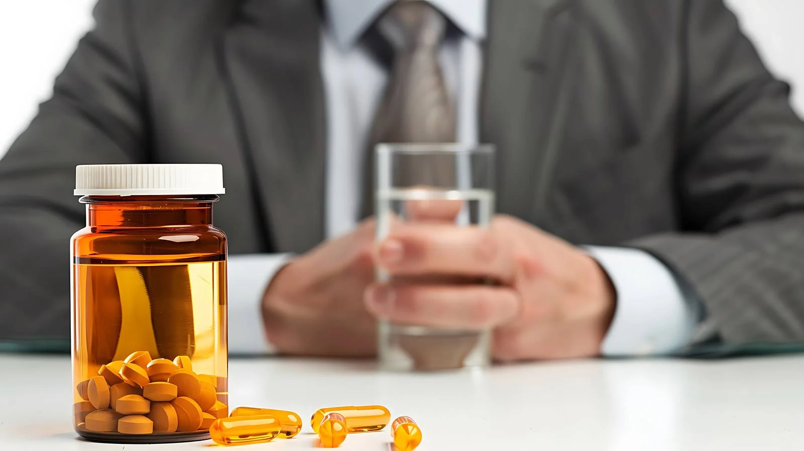 Businessman Medication Routine — free download from Dotvec