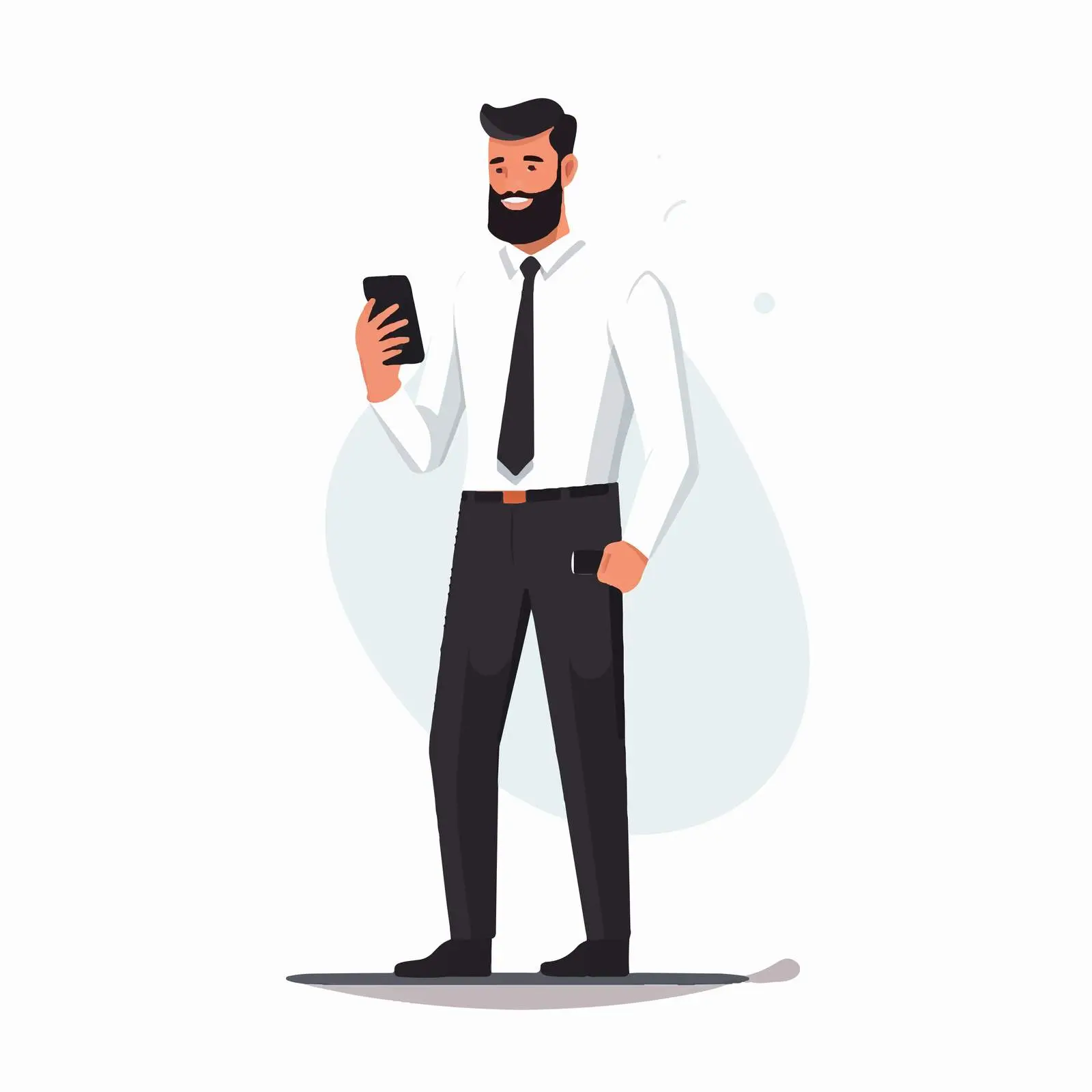 Businessman Using Smartphone for Communication — free download from Dotvec