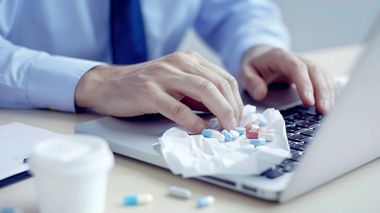 Professional Businessman using Laptop in Office — free download from Dotvec