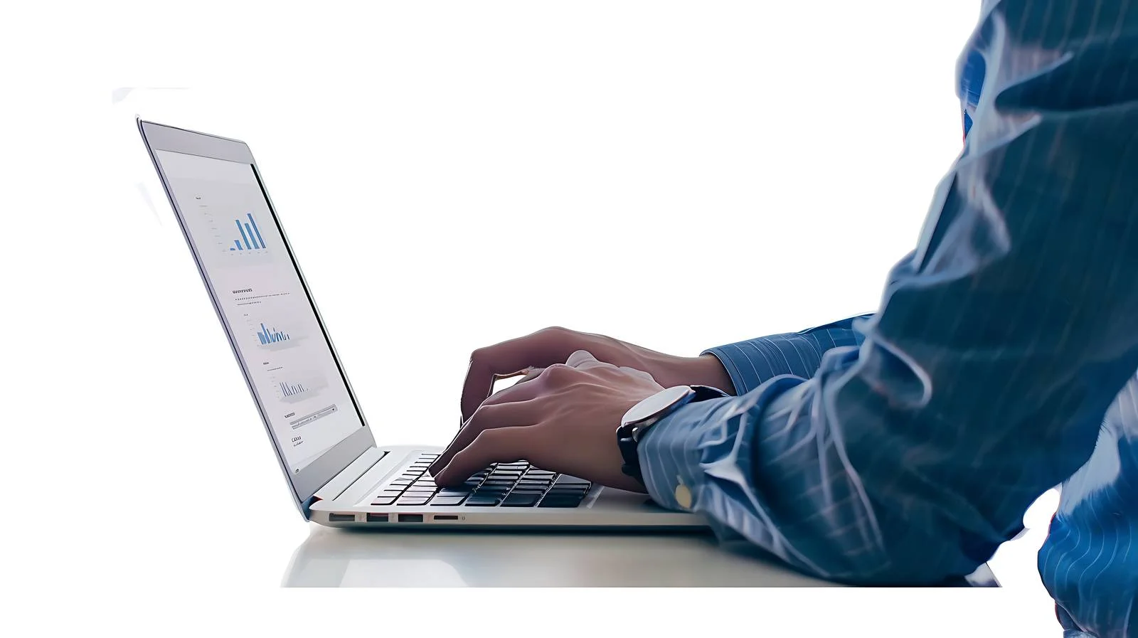 Office Professional Using Laptop — free download from Dotvec