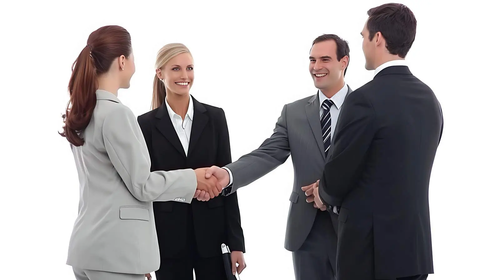 Business Meeting Handshake in Office Setting – free financial image from Dotvec