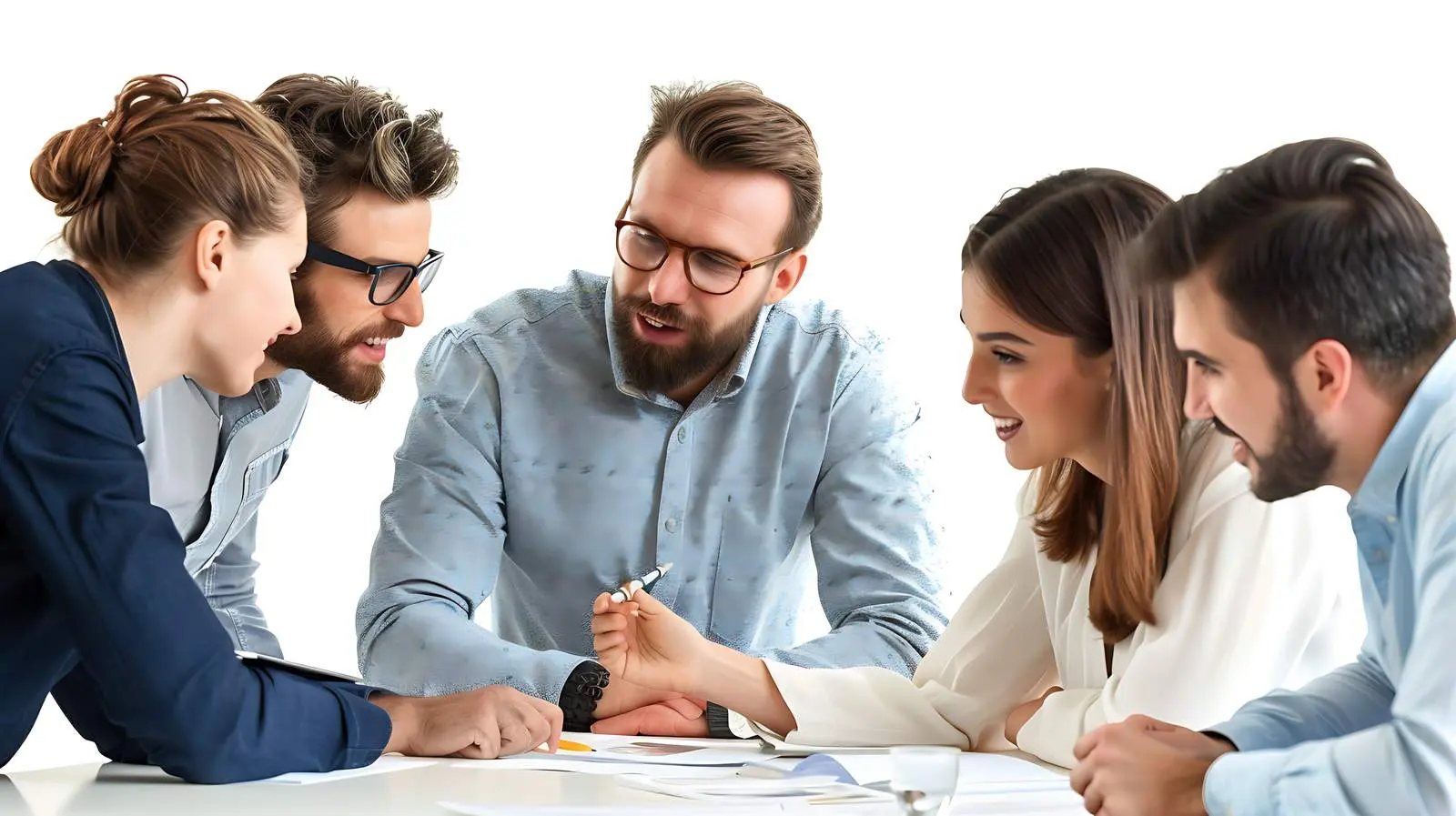 Manager Discussing Work in Business Meeting — free download from Dotvec