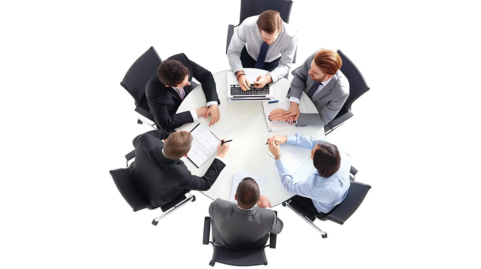 Manager Discussing Work During Business Meeting – free work culture image from Dotvec