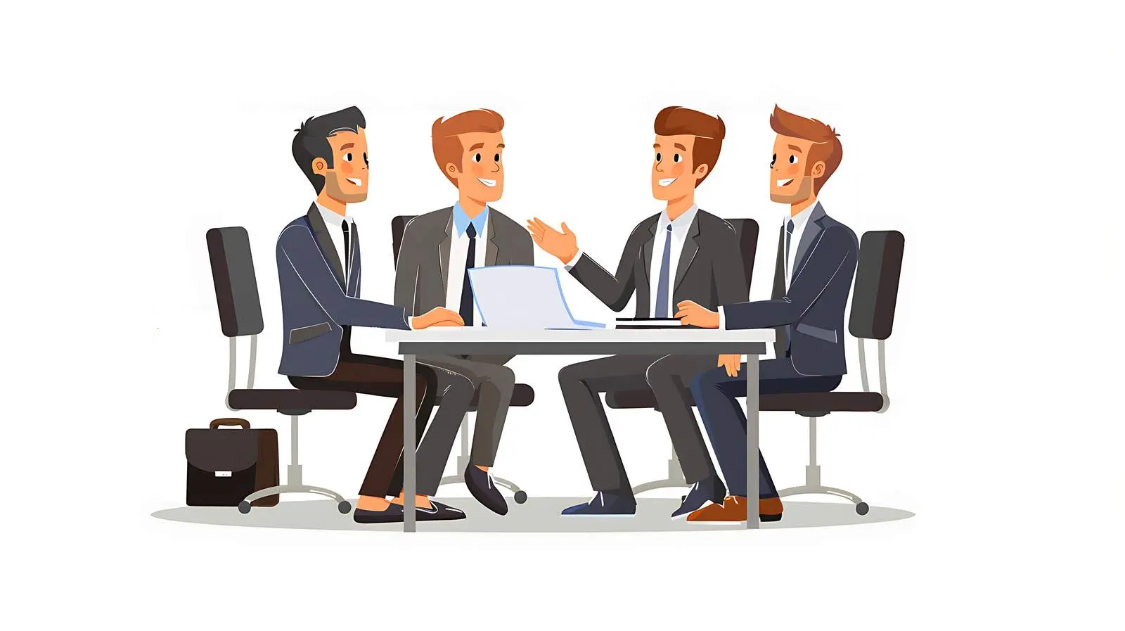 Manager Discussing Work in Business Meeting — free download from Dotvec