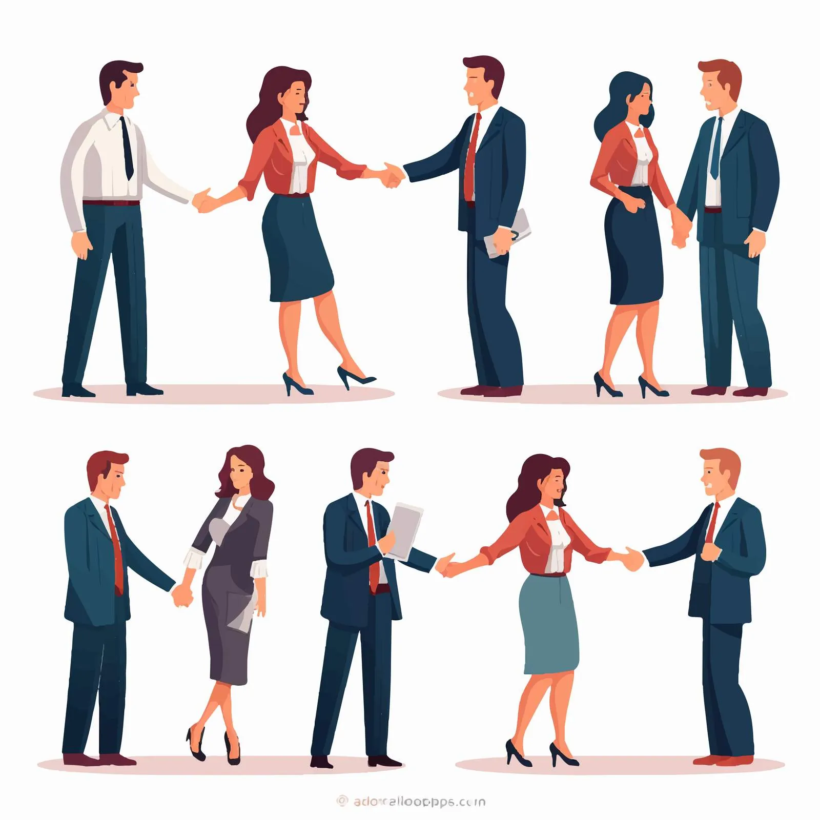 Business People Shaking Hands for Agreement — free download from Dotvec