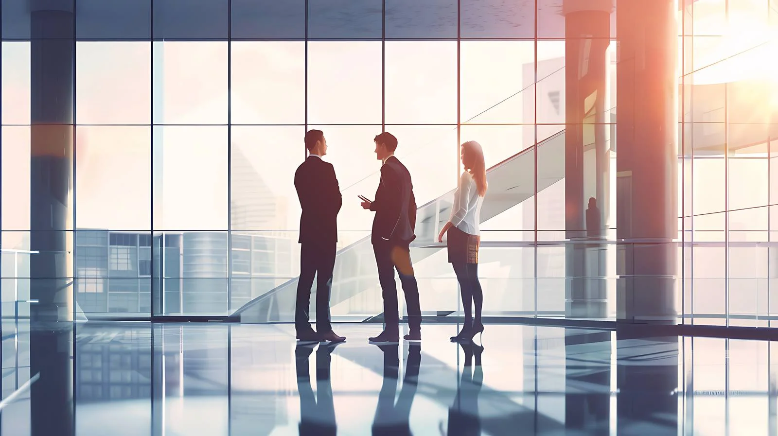 Corporate Office Scene — free download from Dotvec