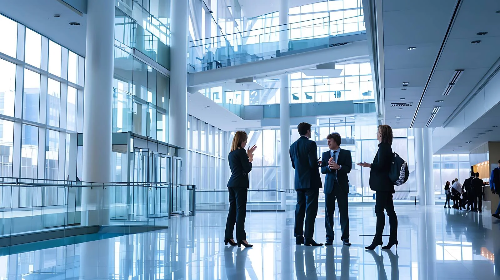 Corporate Meeting in Modern Office — free download from Dotvec