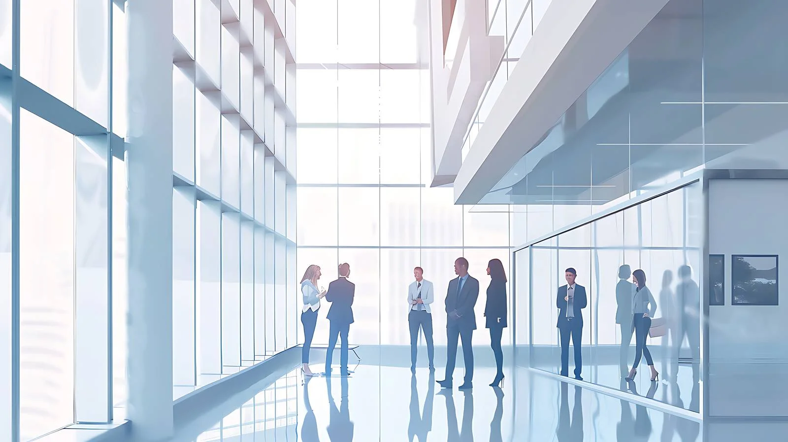 Professional Business Discussion in Modern Office — free download from Dotvec