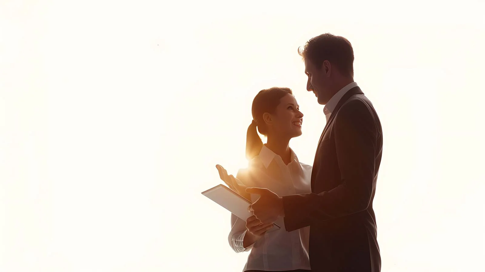 Professional Team Discusses with Tablet — free download from Dotvec