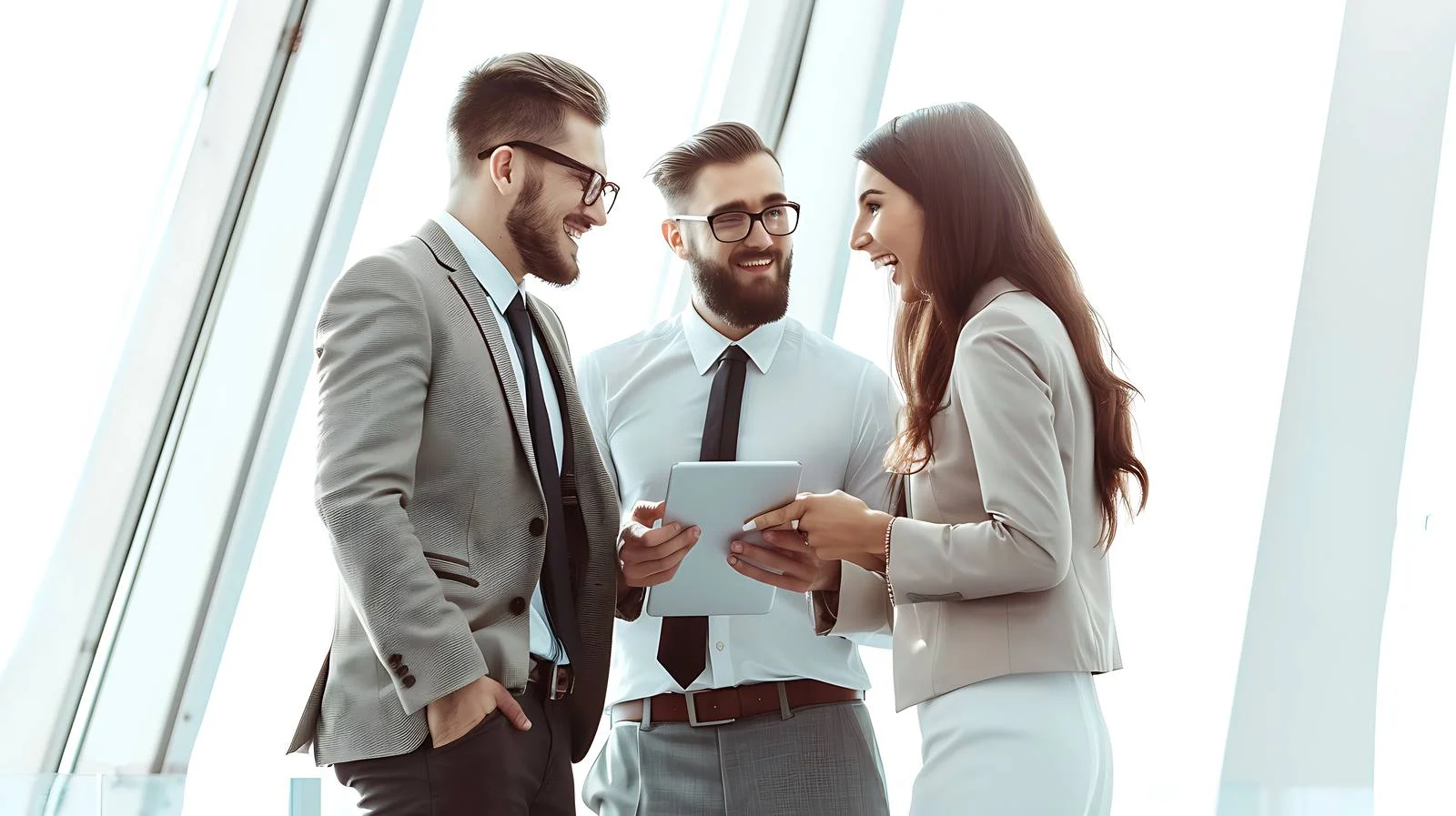 Professional Business Discussion Image — free download from Dotvec