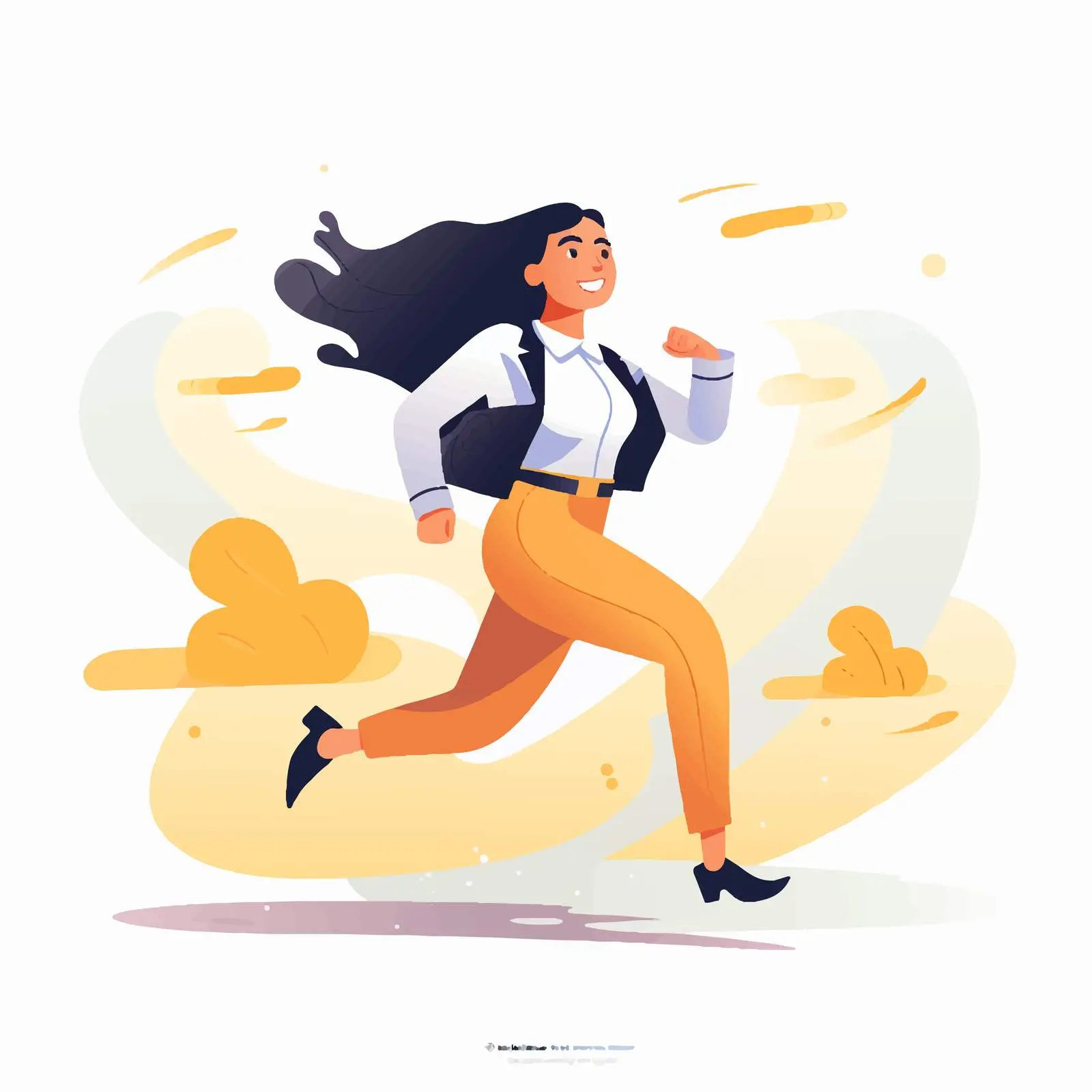 Business Person Running for Success — free download from Dotvec