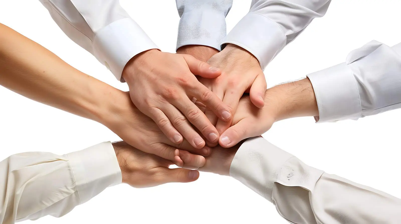 Team Unity with Hands Together – free trust image from Dotvec