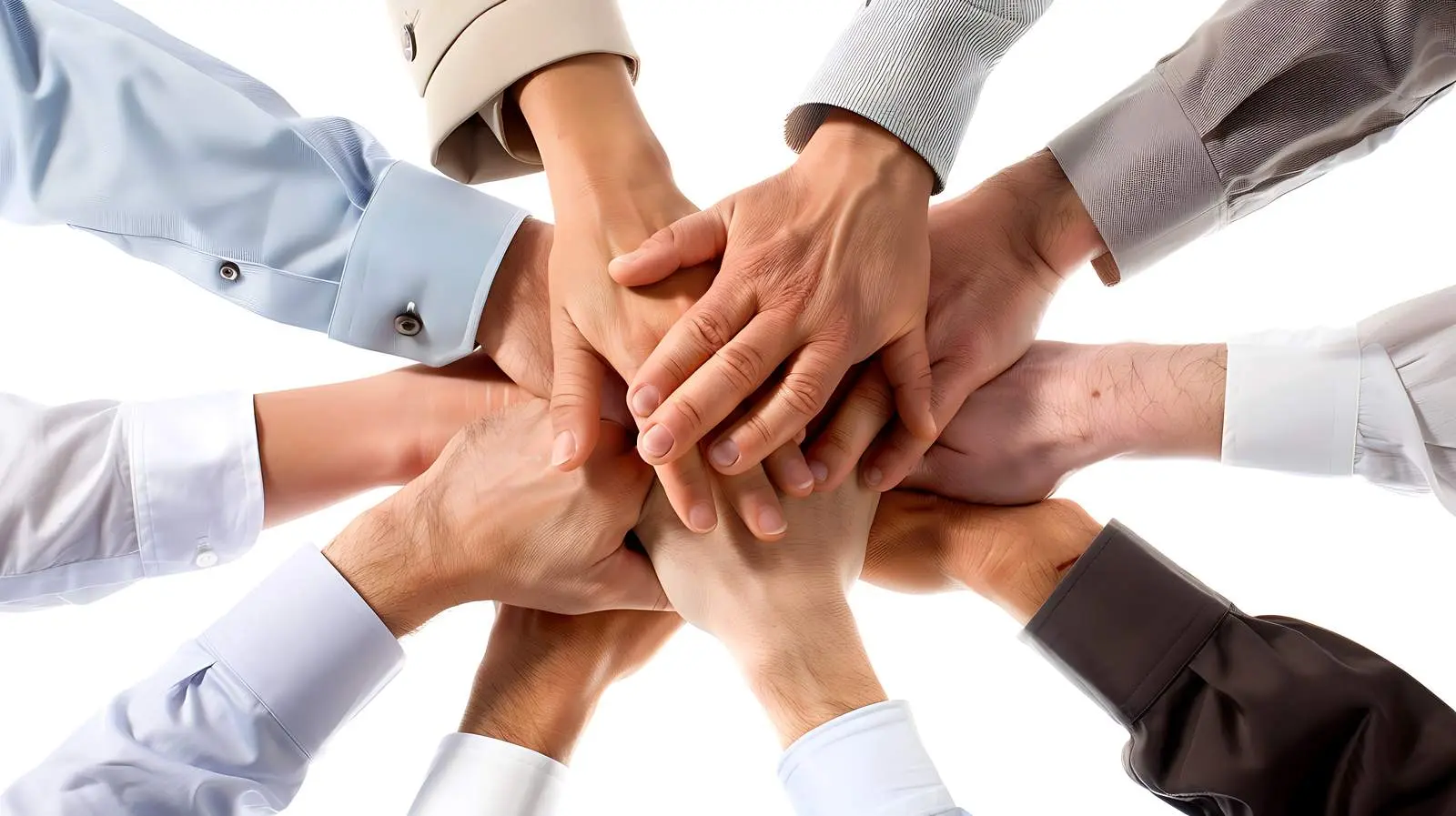 Team Unity Displayed by Hands Together – free trust image from Dotvec