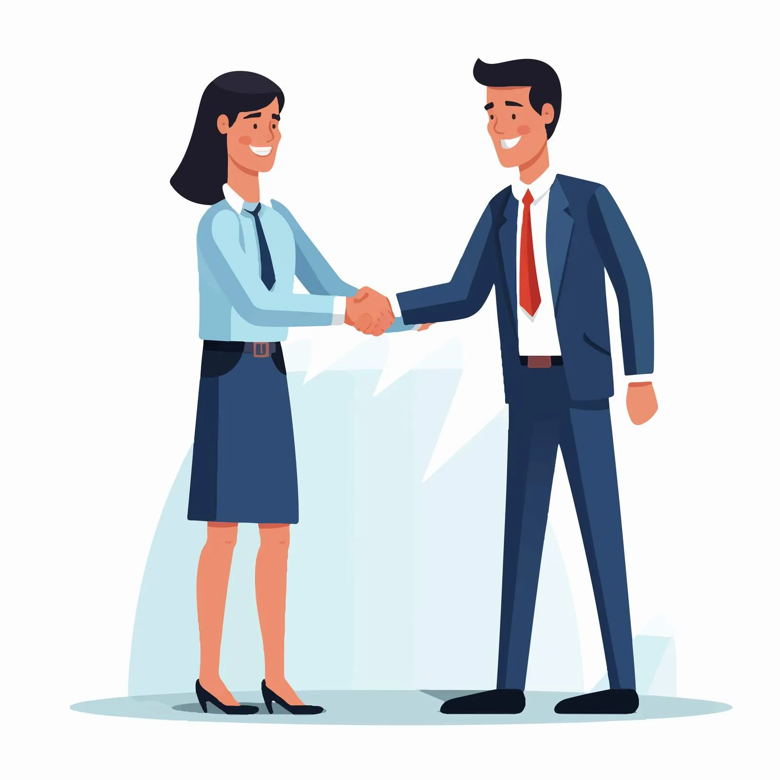 Business Meeting Handshake Between Partners — free download from Dotvec