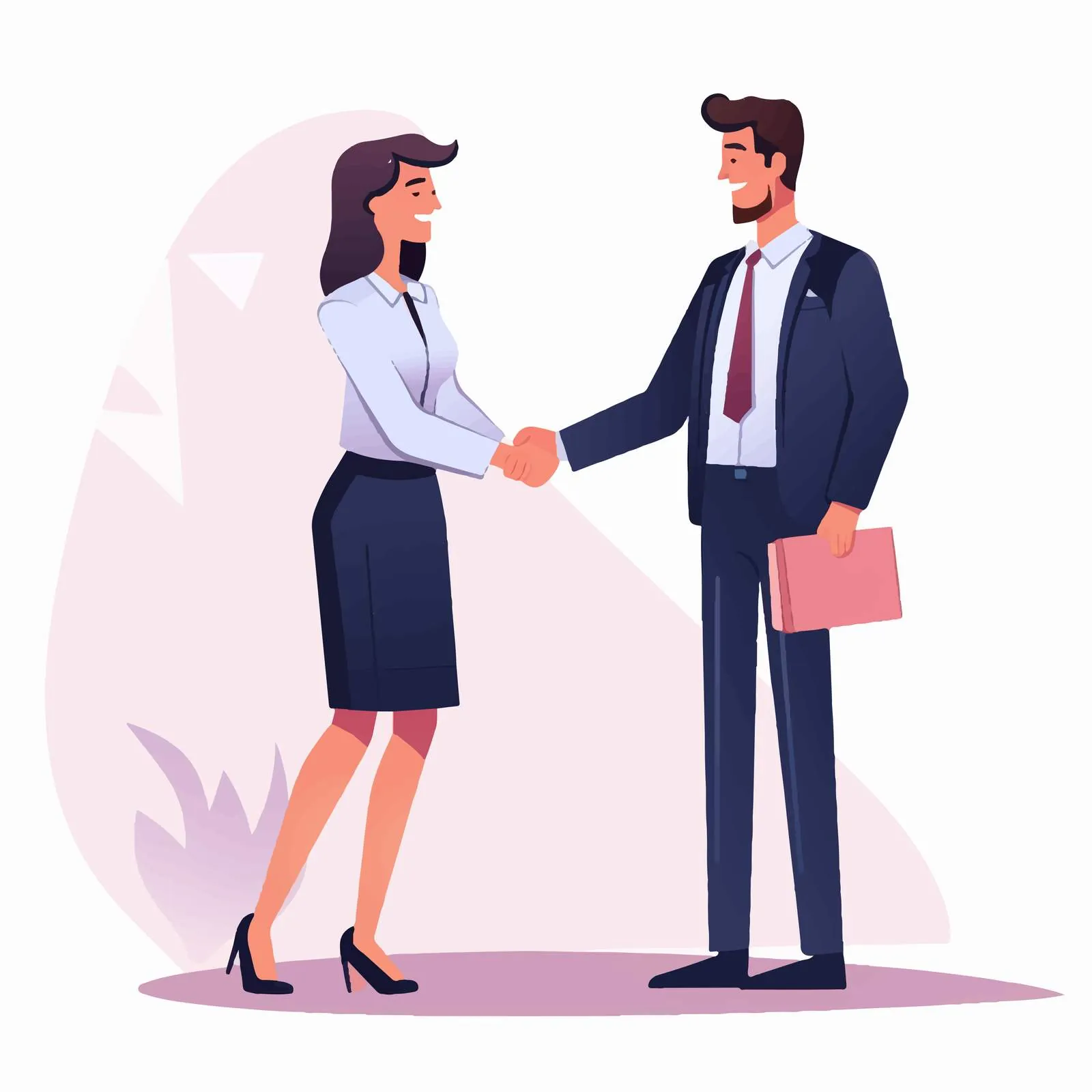 Professional Partnership Handshake Illustration — free download from Dotvec
