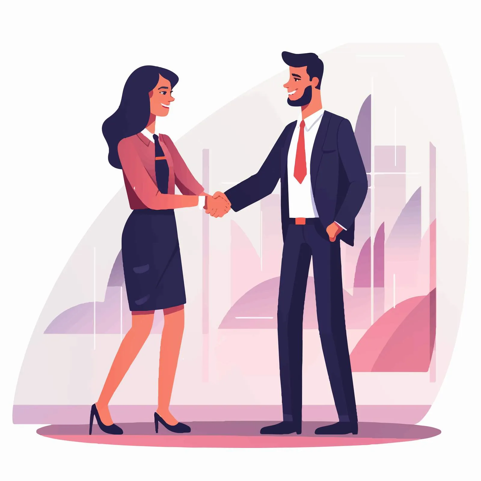 Business Partners Handshake Meeting Vector — free download from Dotvec