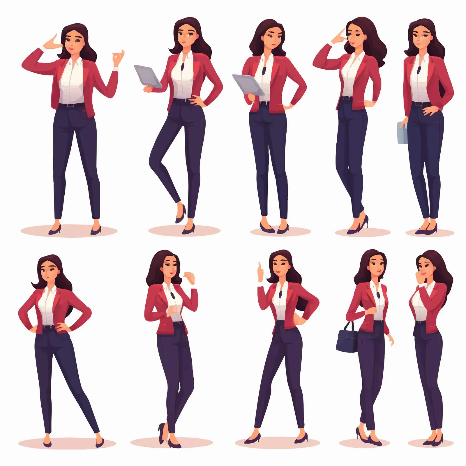 Smart Dressed Female Office Worker Vector — free download from Dotvec