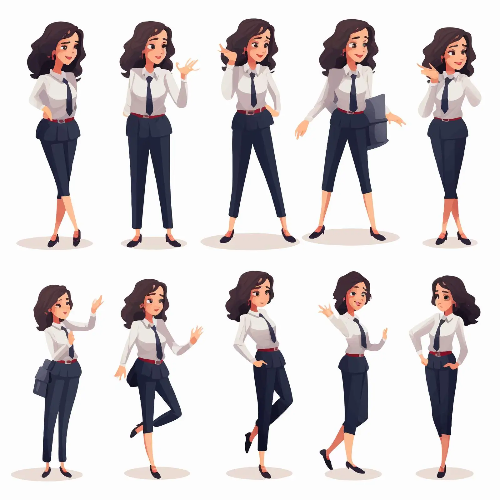 Professional Female Office Worker in Smart Attire — free download from Dotvec