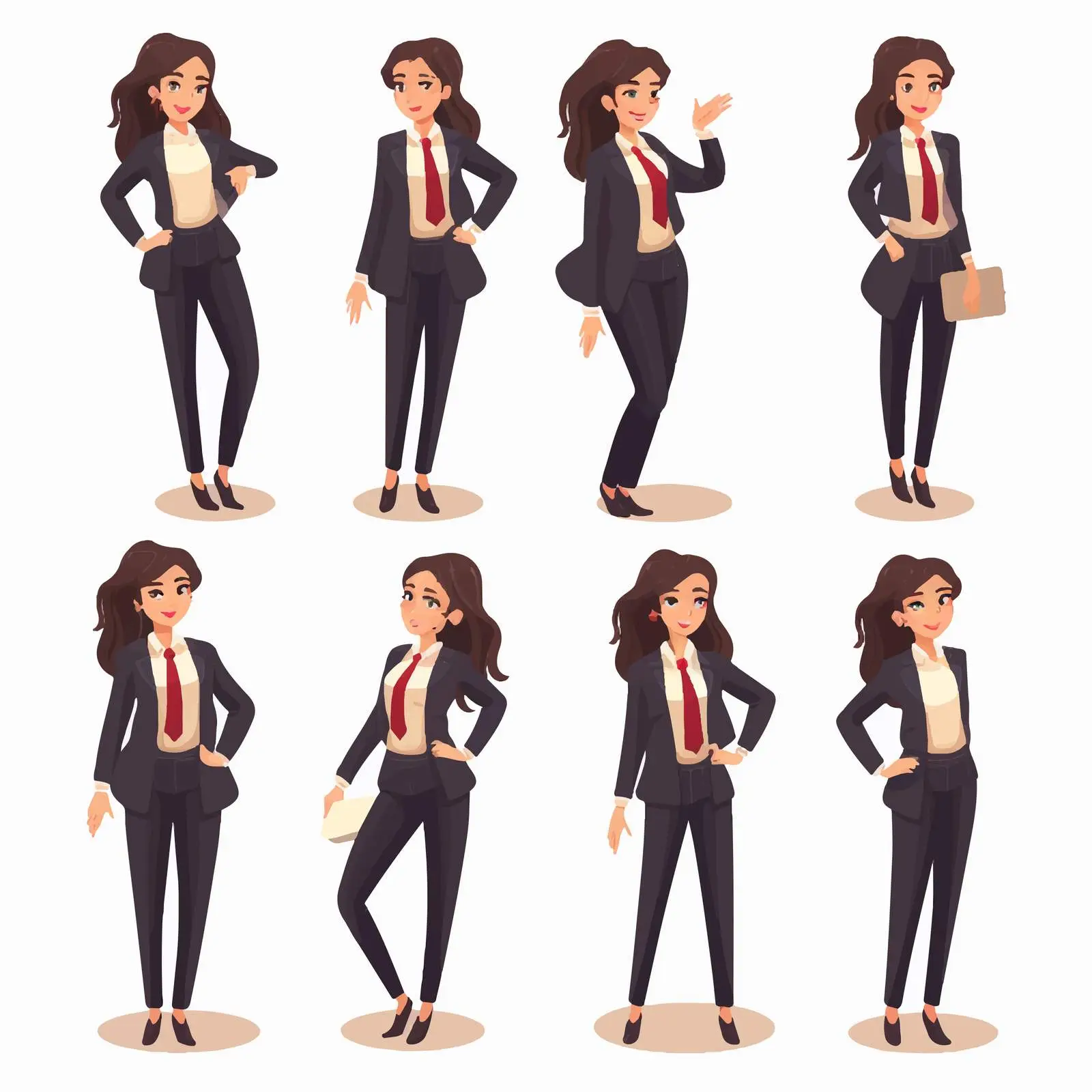 Professional Female Office Worker in Smart Attire — free download from Dotvec