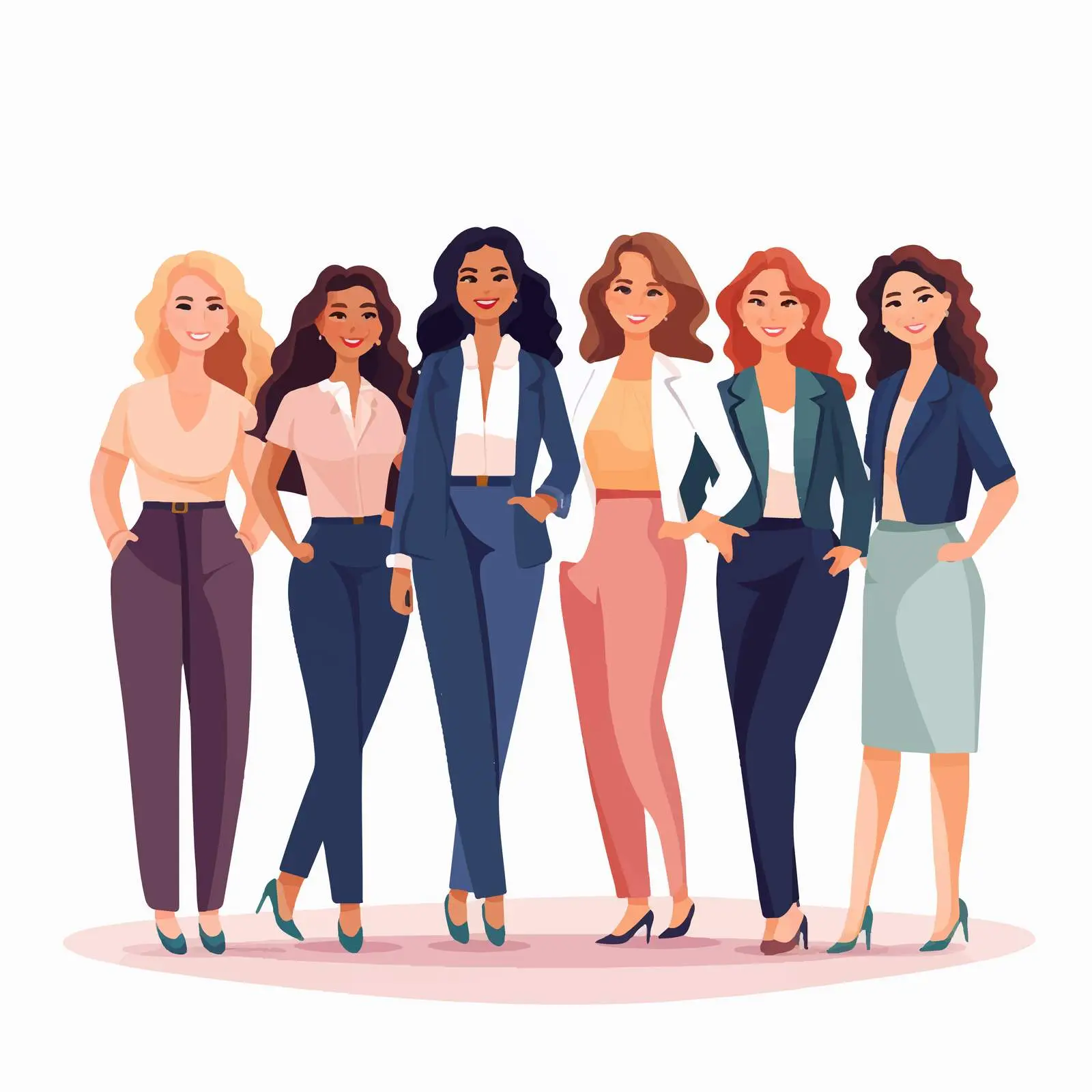 Empowered Business Women Community Vector Illustration — free download from Dotvec
