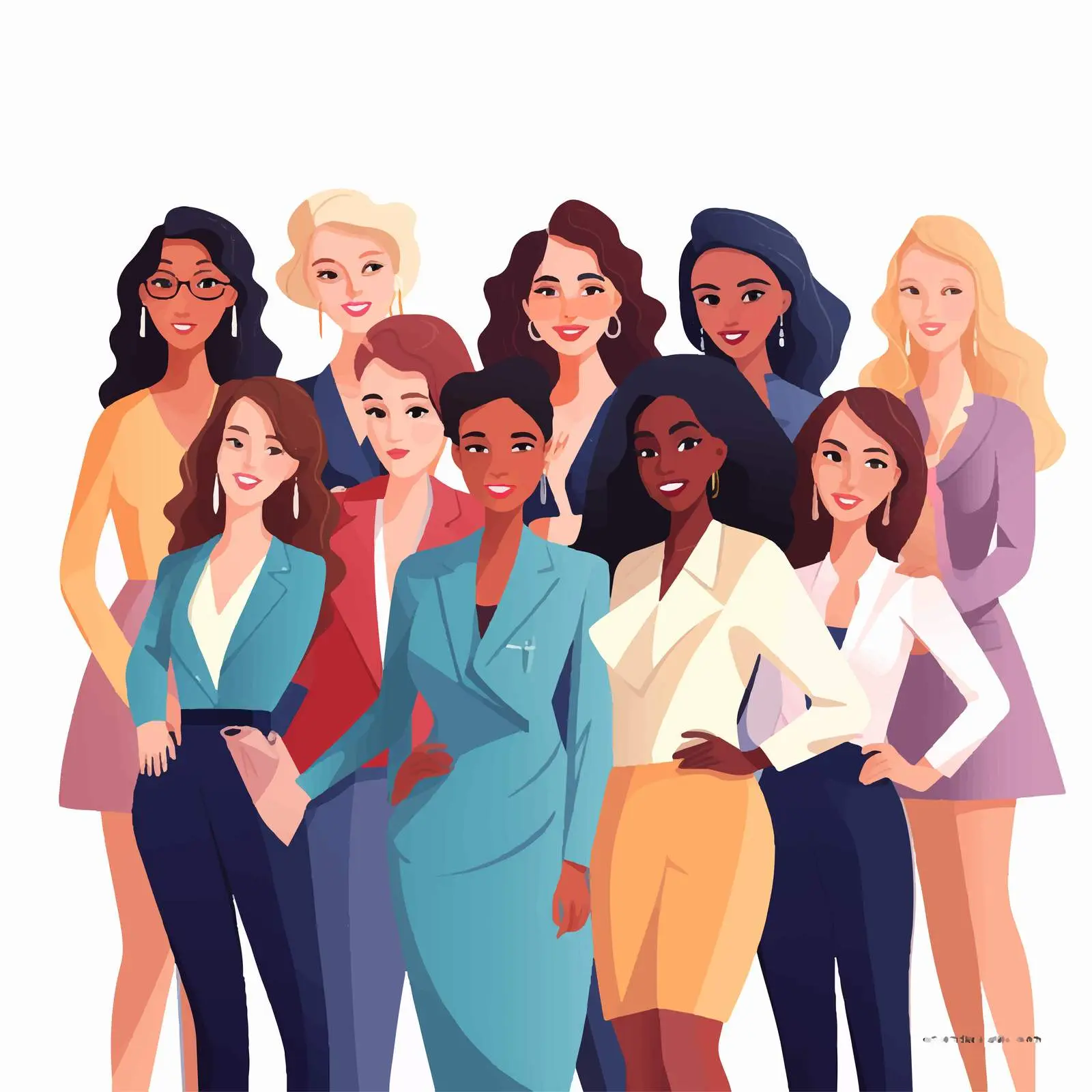 Empowered Business Women Community Standing Together — free download from Dotvec