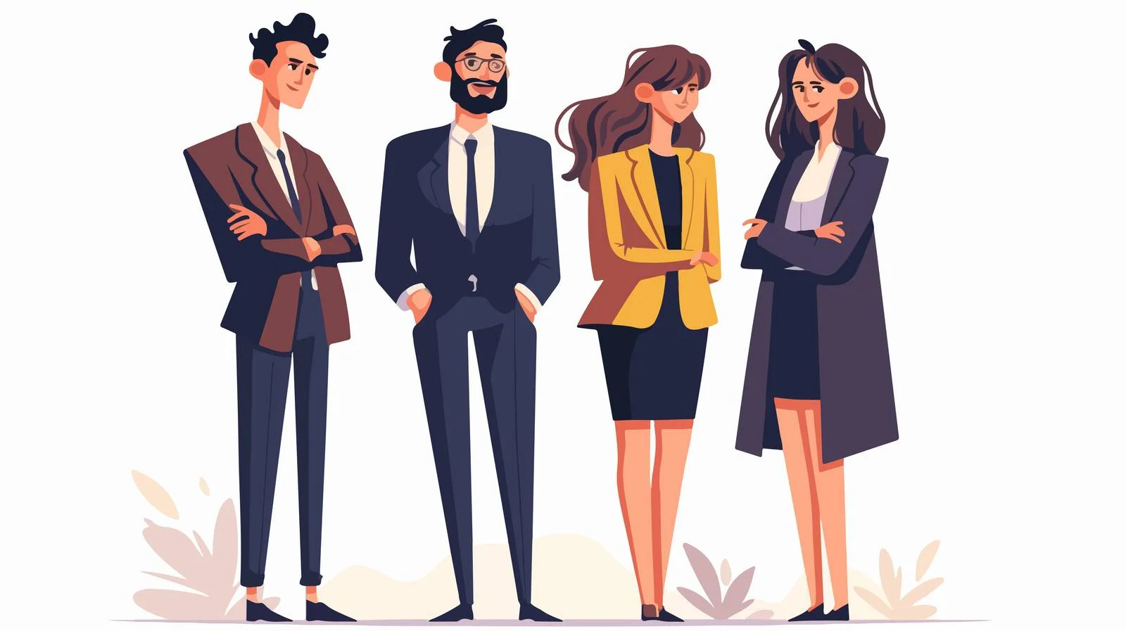 Diverse Professionals in Office Attire Setting — free download from Dotvec