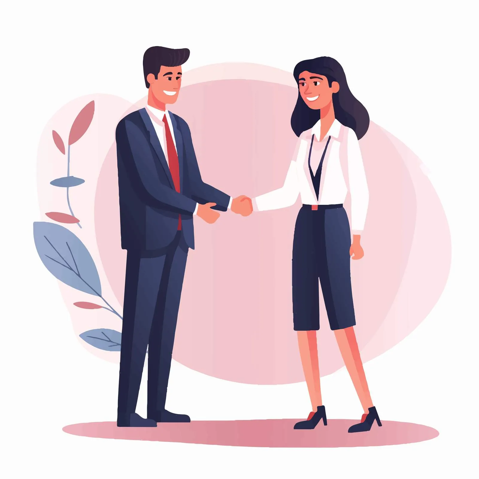 Business Meeting Agreement Vector Illustration — free download from Dotvec