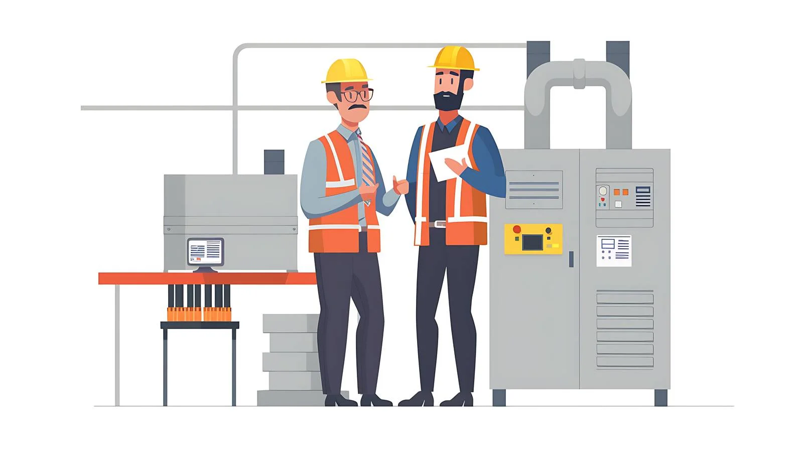 Professional Business Meeting in Modern Factory — free download from Dotvec