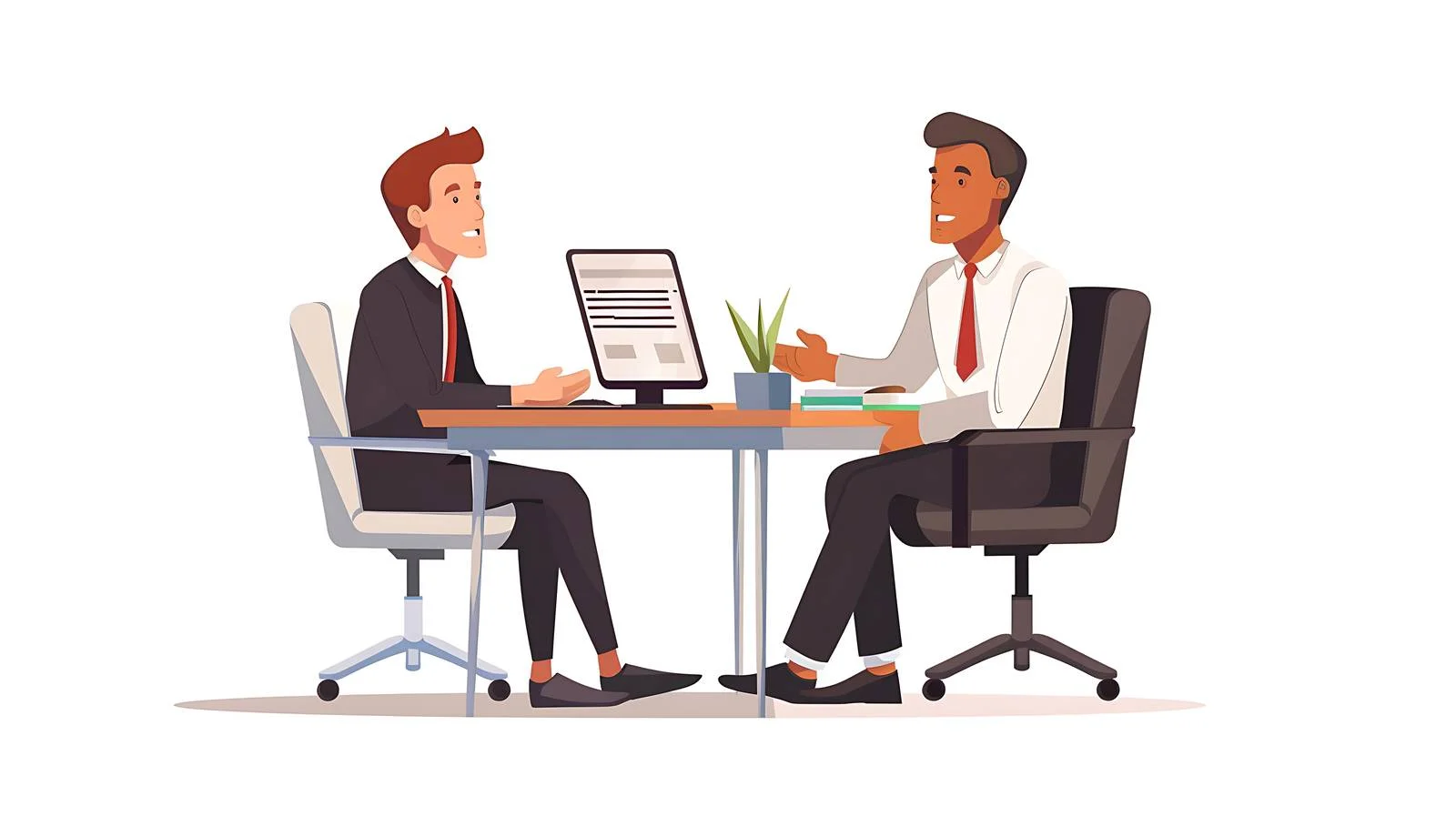 Office Discussion Scene — free download from Dotvec