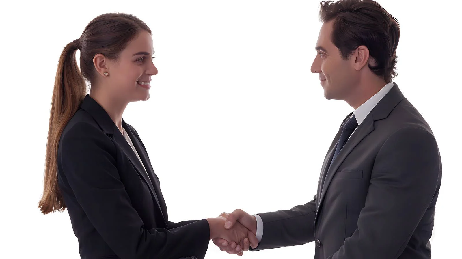 Professional Business Handshake in Office Setting — free download from Dotvec