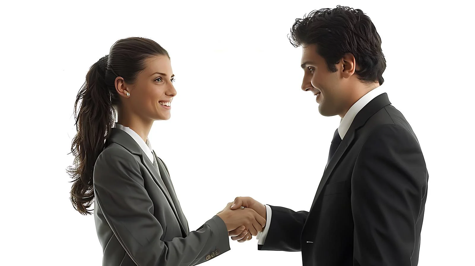 Professional Handshake in Office Setting — free download from Dotvec