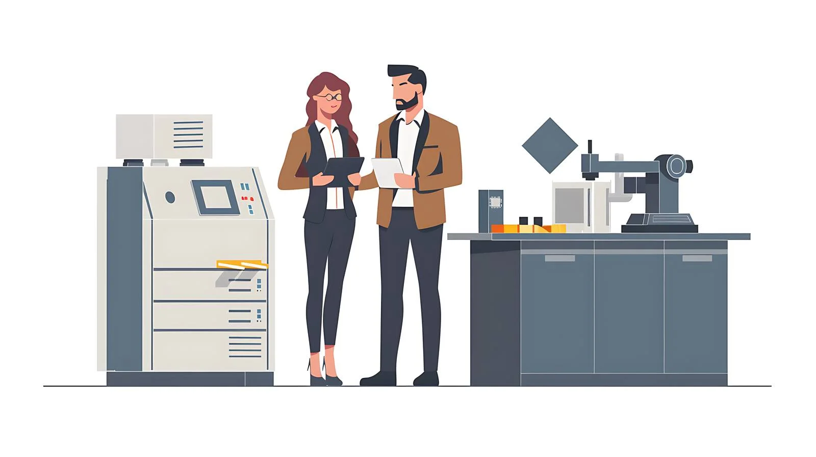 Business Team Using Tablet at Work — free download from Dotvec