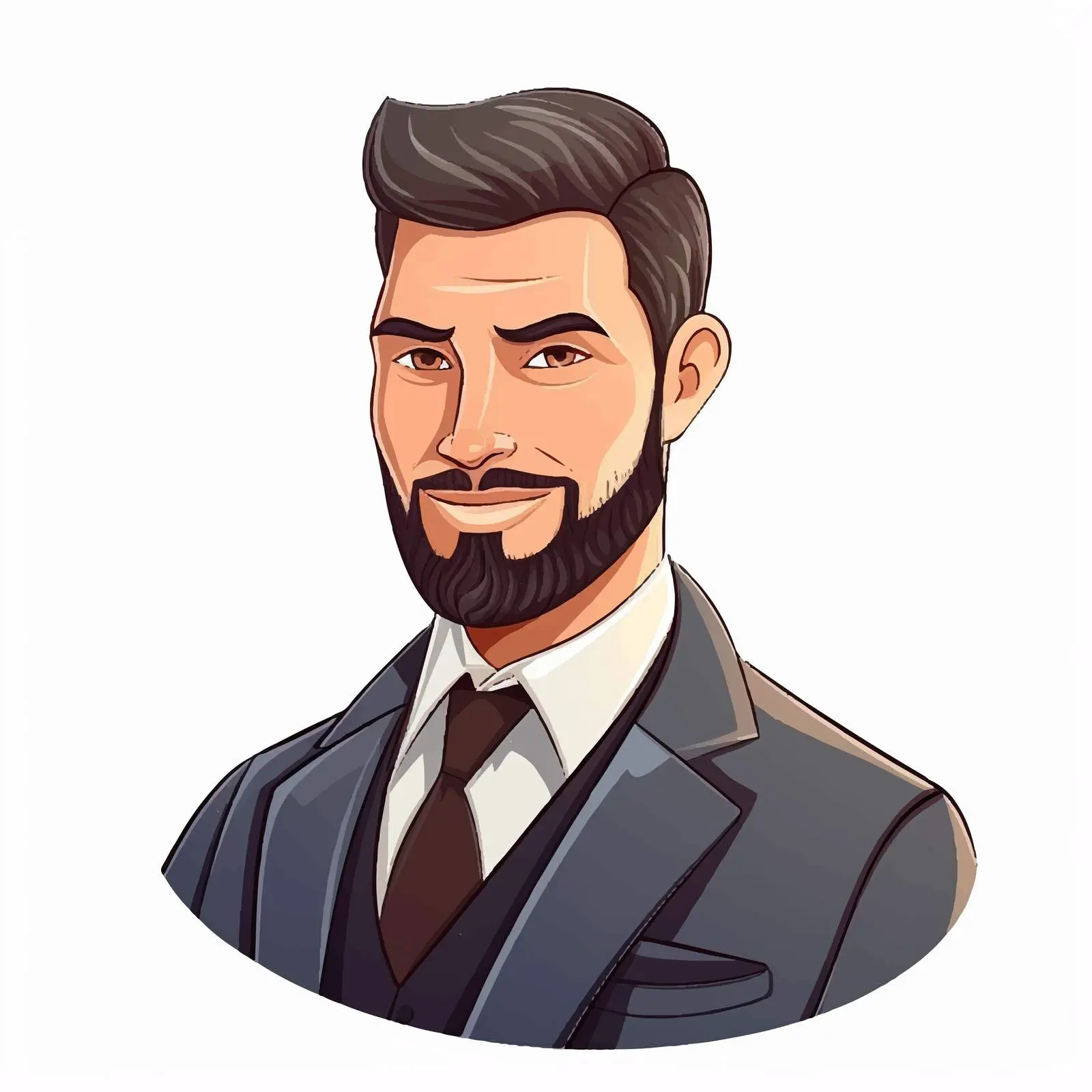 Cartoon Businessman Character Vector Illustration — free download from Dotvec