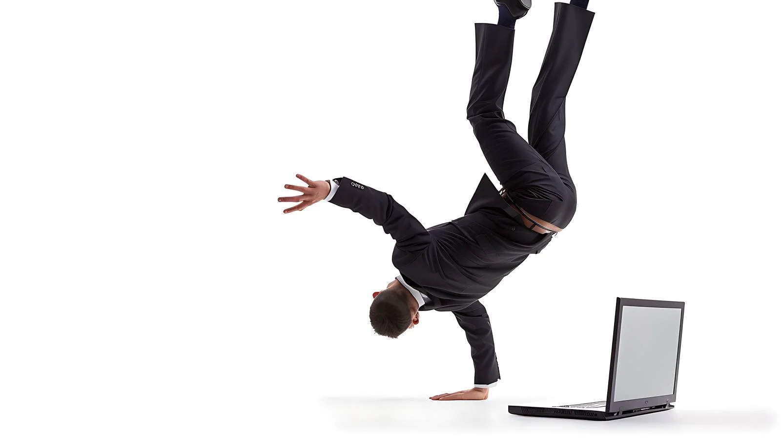 Innovative Businessman Multitasking in Office Setting — free download from Dotvec