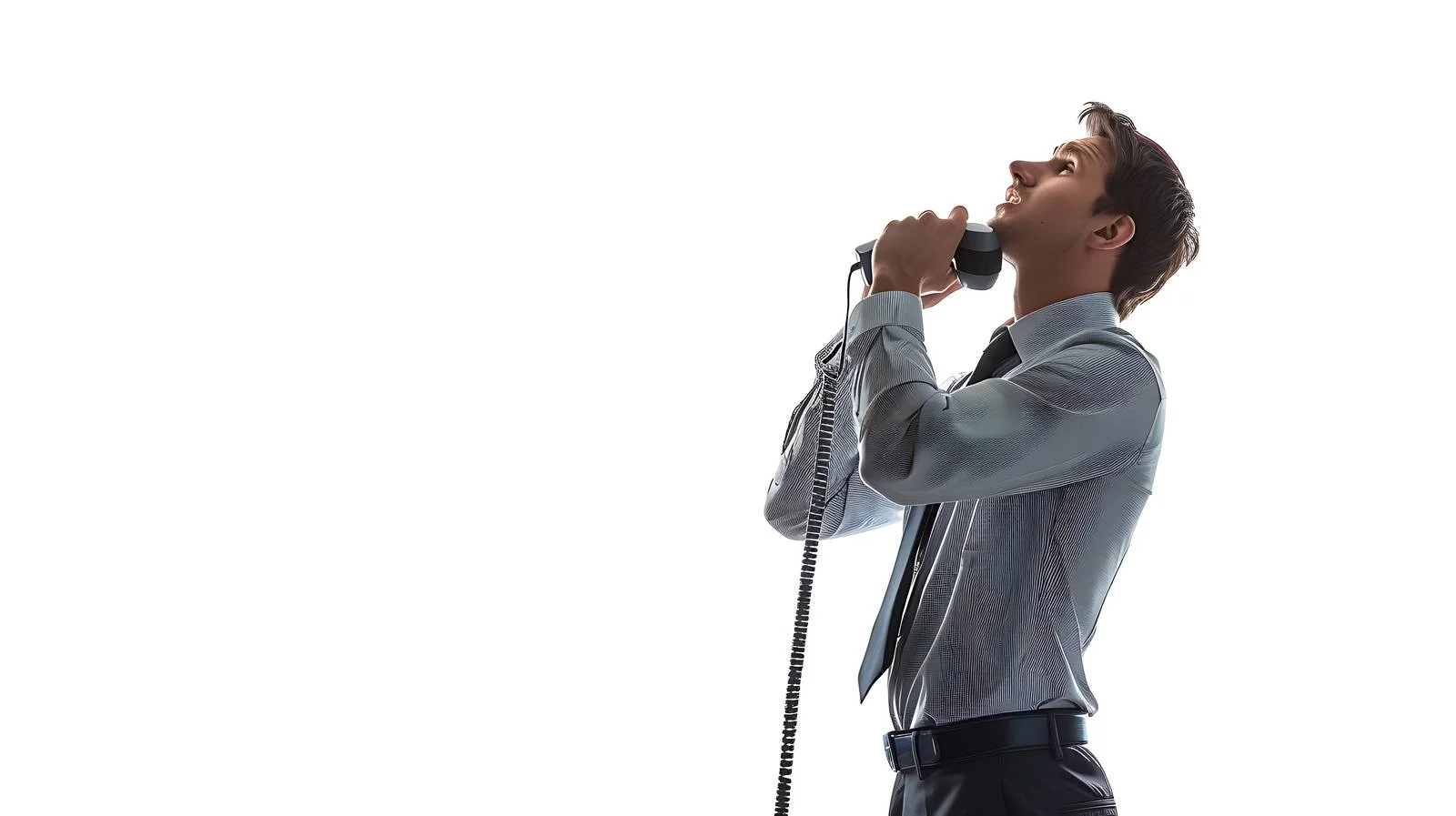 Professional phone call interruption in office — free download from Dotvec