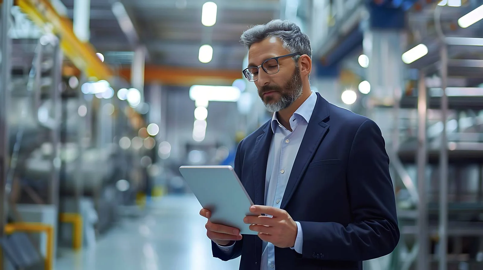 Professional Businessman Digital Tablet Analysis — free download from Dotvec